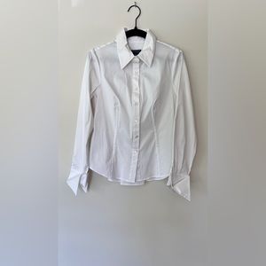 Doncaster Long Sleeve White Shirt, French Cuff